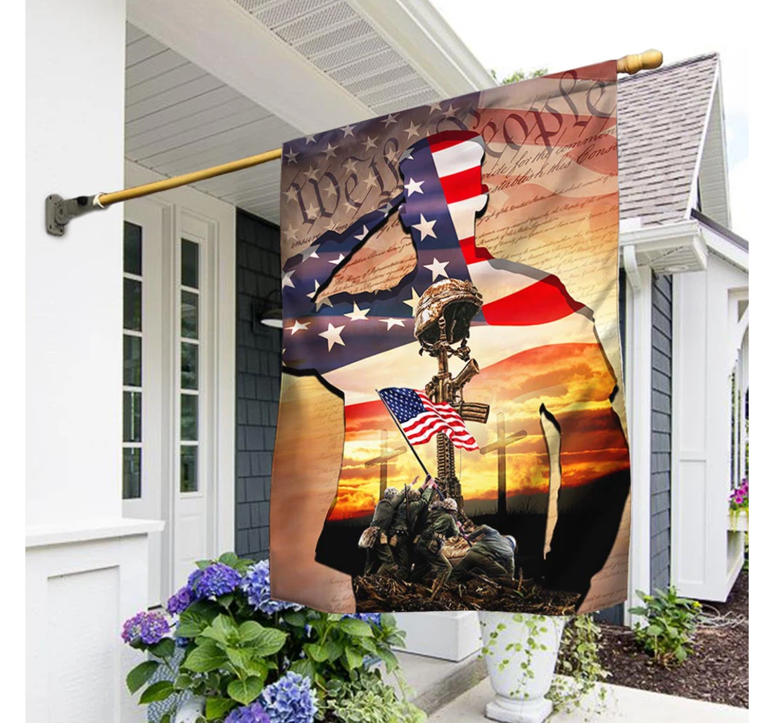 American Patriot We The People Us Veteran Memorial American Tpt179f Happy Independence Day 4th Of July America Outdoor, Patriotic Printed Both-Sides, UV And Fade - Resistant Flag