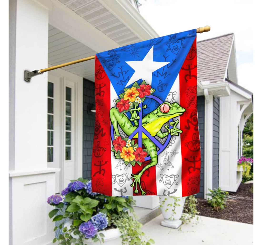 Puerto Rico Happy Freedom Lnt16f Happy Independence Day 4th Of July America Outdoor, Patriotic Printed Both-Sides, UV And Fade - Resistant Flag