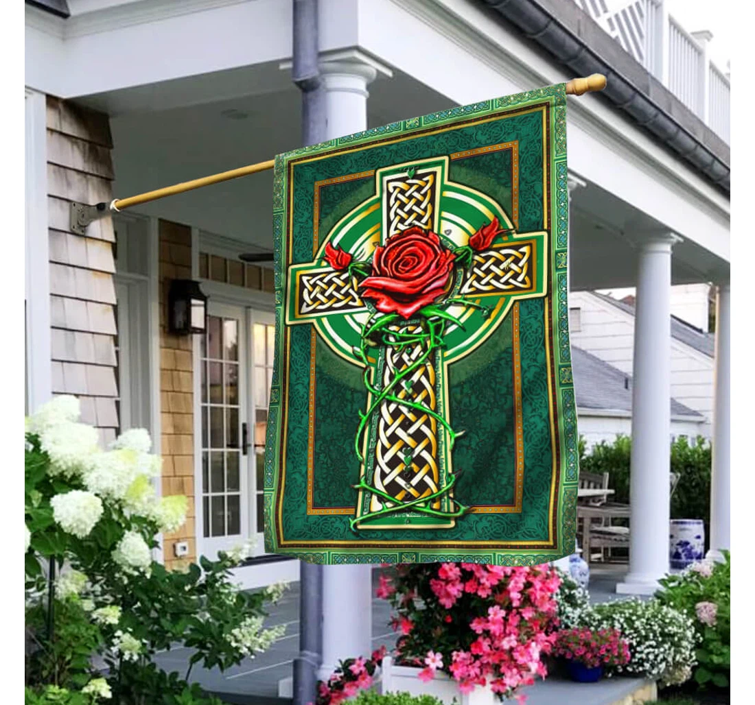 Irish Patrick Day Ntb211f Happy Independence Day 4th Of July America Outdoor, Patriotic Printed Both-Sides, UV And Fade - Resistant Flag