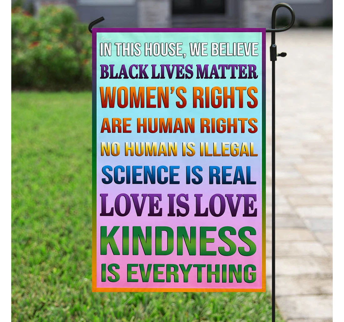 In This We Believe My Black Is Beautiful Printed Both-Sides, UV And Fade - Resistant Flag