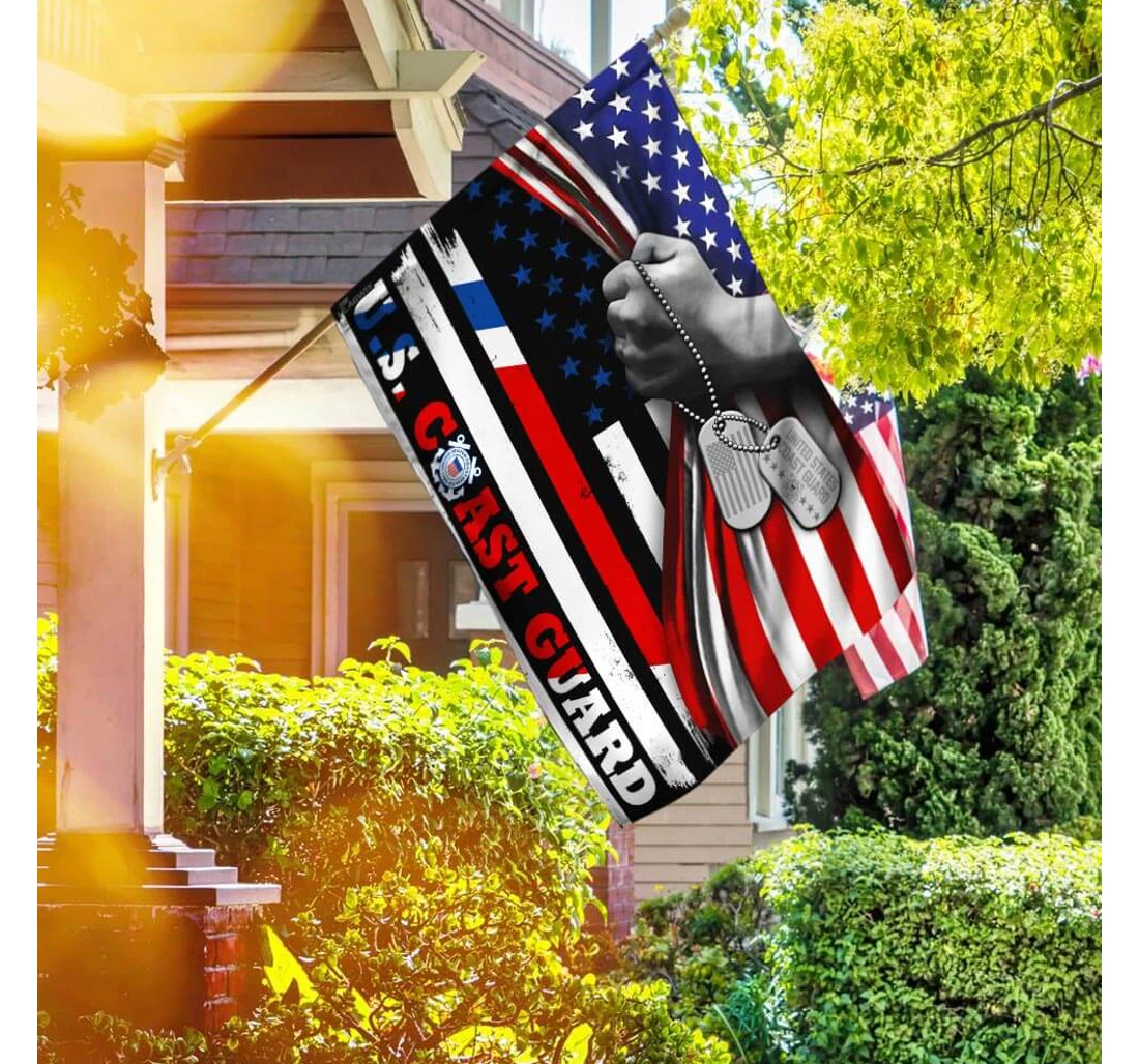 United States Coast Guard Thb2479f2 Printed Both-Sides, UV And Fade - Resistant Flag