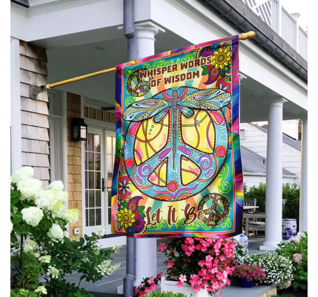 Whisper Words Of Wisdom Let It Be Printed Both-Sides, UV And Fade - Resistant Flag