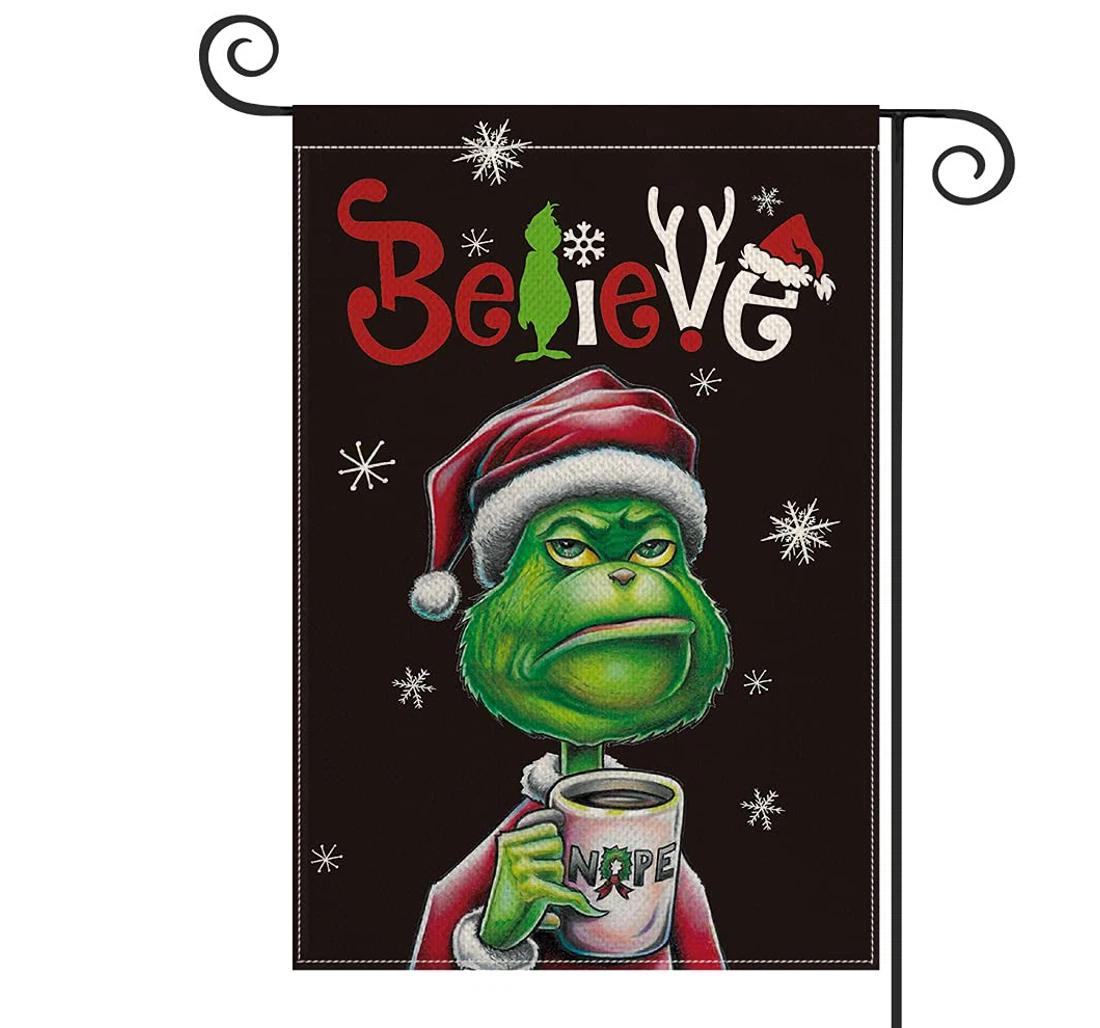 Colorlife Christmas Believe Winter Printed Both-Sides, UV And Fade - Resistant Flag