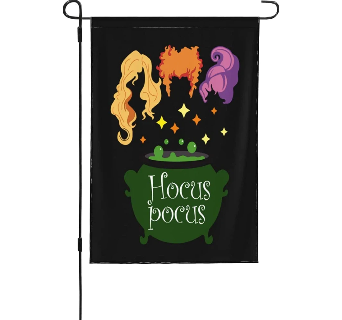 Halloween Hocus Pocus Sanderson Sisters ,double Seasonal Printed Both-Sides, UV And Fade - Resistant Flag