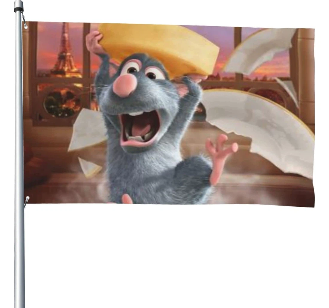 Super-so Ratatouille Family Demonstration Family Gathering And Competition Printed Both-Sides, UV And Fade - Resistant Flag