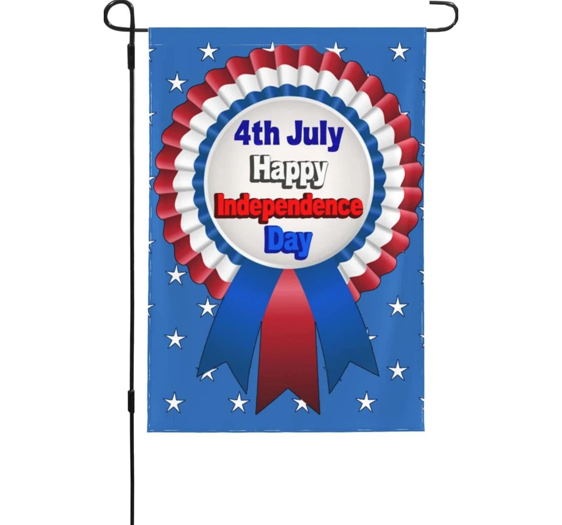 Independence Day Ornament Printed Both-Sides, UV And Fade - Resistant Flag