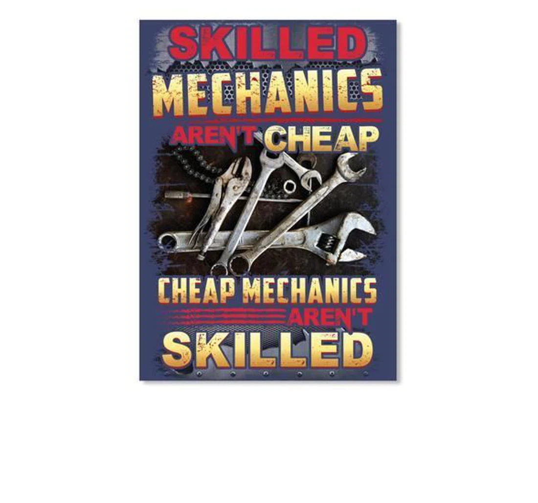 Poster, Canvas - Skilled Mechanics Aren't Mechanics Aren't Skilled Trending Print Framed Wall Art