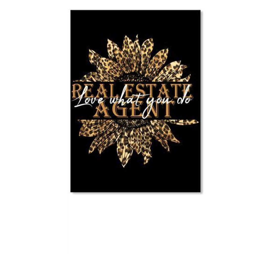Poster, Canvas - Realestaty Agent Love What You Do Trending Friends Print Framed Wall Art