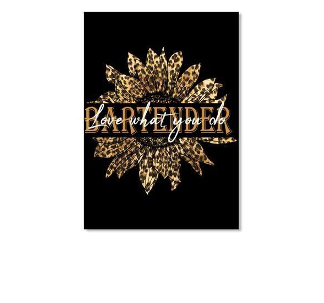 Poster, Canvas - Bartender Love What You Do Trending Friends Print Framed Wall Art