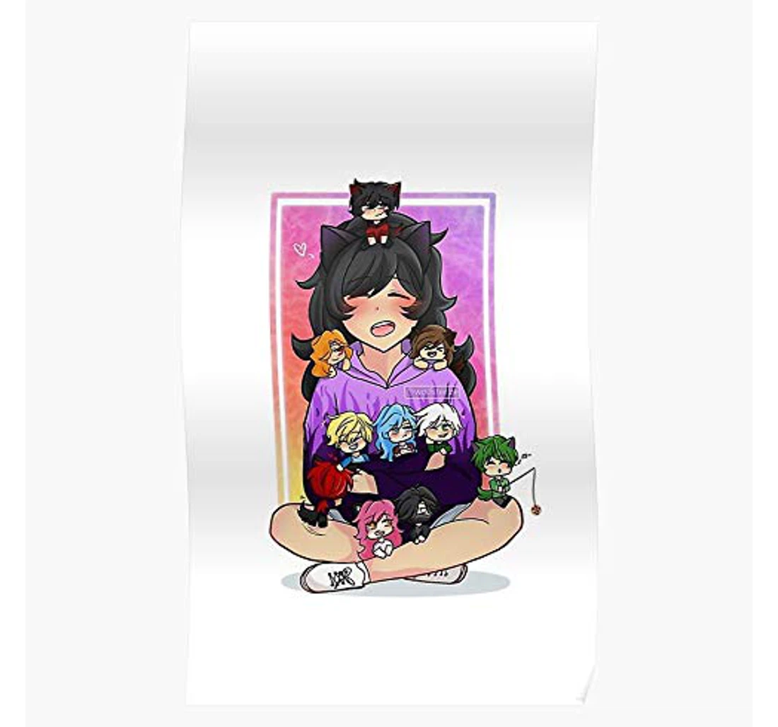 Poster, Canvas - Aphmau And Friends I Galleryfriend New Trends Design Print Framed Wall Art