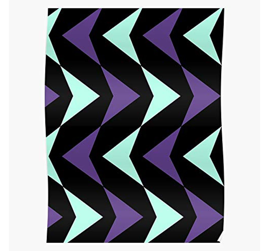 Poster, Canvas - Graphic Trending Pattern Unique Lines Bright Bright- Premium I Customize Print Framed Wall Art