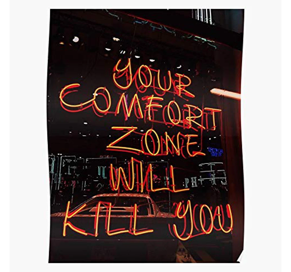 Poster, Canvas - Comfort Sad Black You Red Zone I Galleryfriend New Trends Design Print Framed Wall Art
