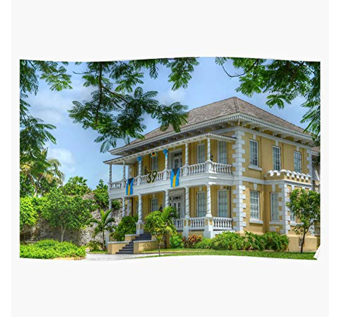 Poster, Canvas - National Gallery Tropical Bahamas Island Bahamian I Galleryfriend New Trends Design Print Framed Wall Art