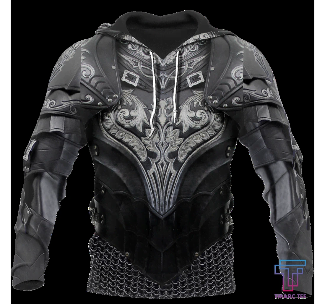 Personalized Chainmail Knight Armor - 3D Printed Pullover Hoodie