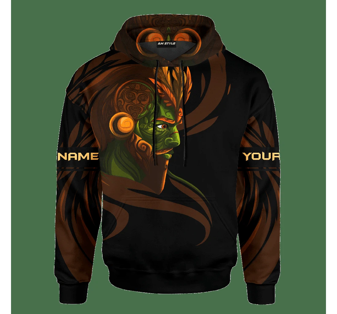 Personalized Aztec Guerrero Maya Aztec Calendar Customized - 3D Printed Pullover Hoodie