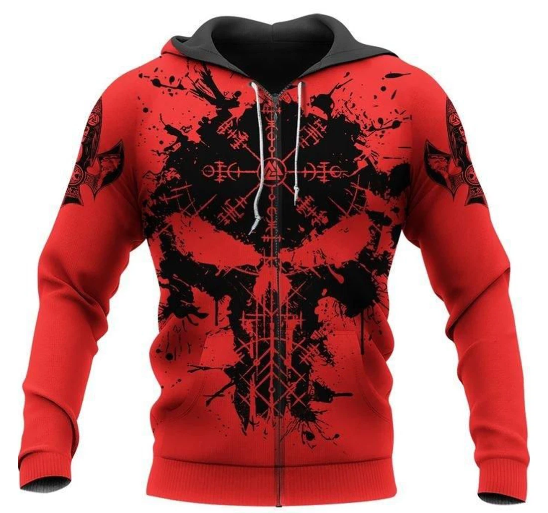 Personalized Skull The Symbol Of Guidance - 3D Printed Pullover Hoodie