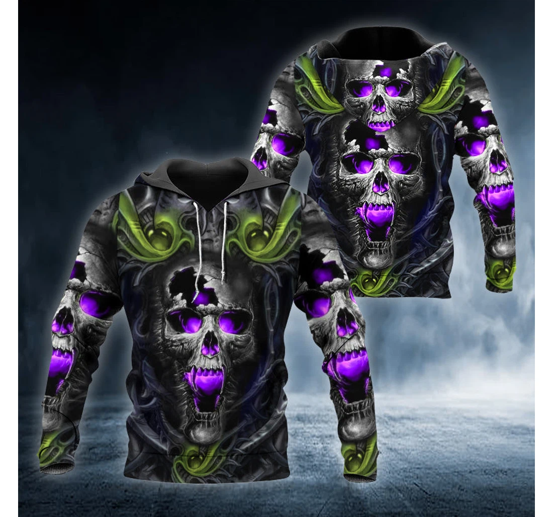 Personalized The Mystery Of Cracked Skull - 3D Printed Pullover Hoodie