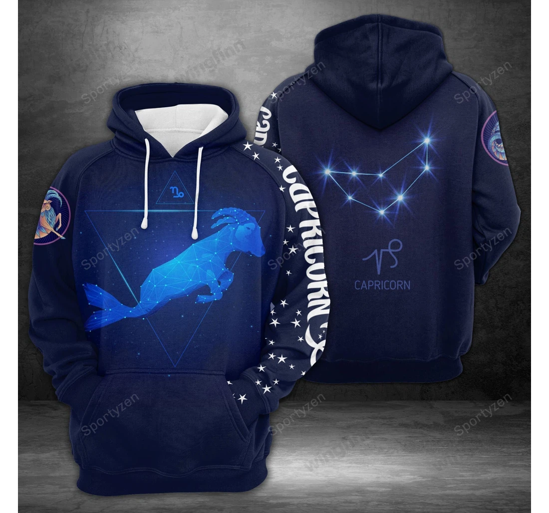 Personalized Amazing Capricorn Zodiac Birthday L - 3D Printed Pullover Hoodie