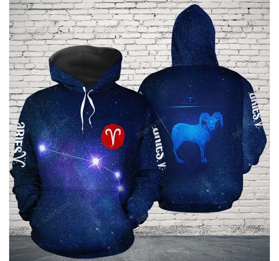 Personalized Amazing Aries Birthday L - 3D Printed Pullover Hoodie