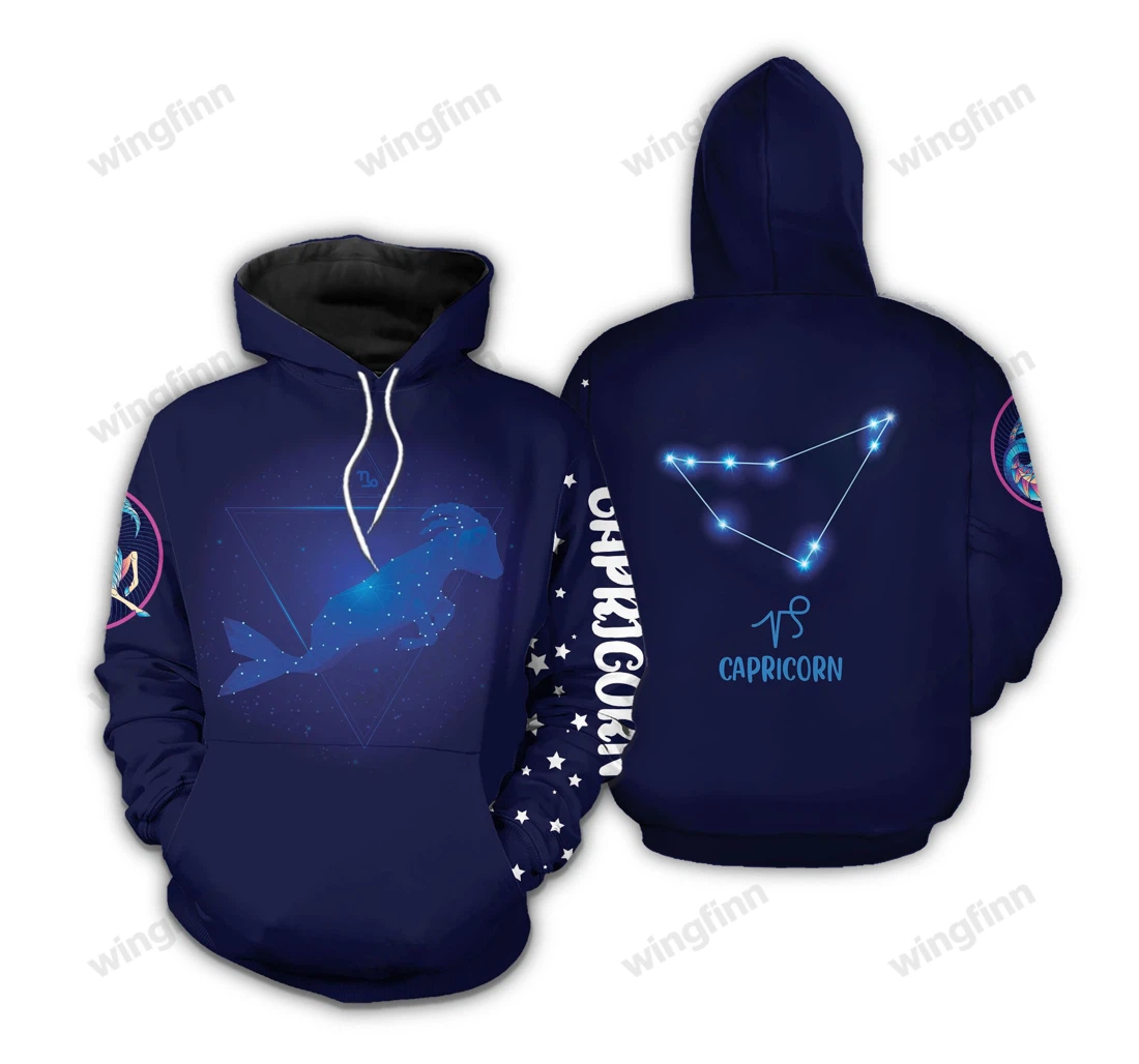 Personalized Amazing Capricorn Zodiac Birthday Dh - 3D Printed Pullover Hoodie