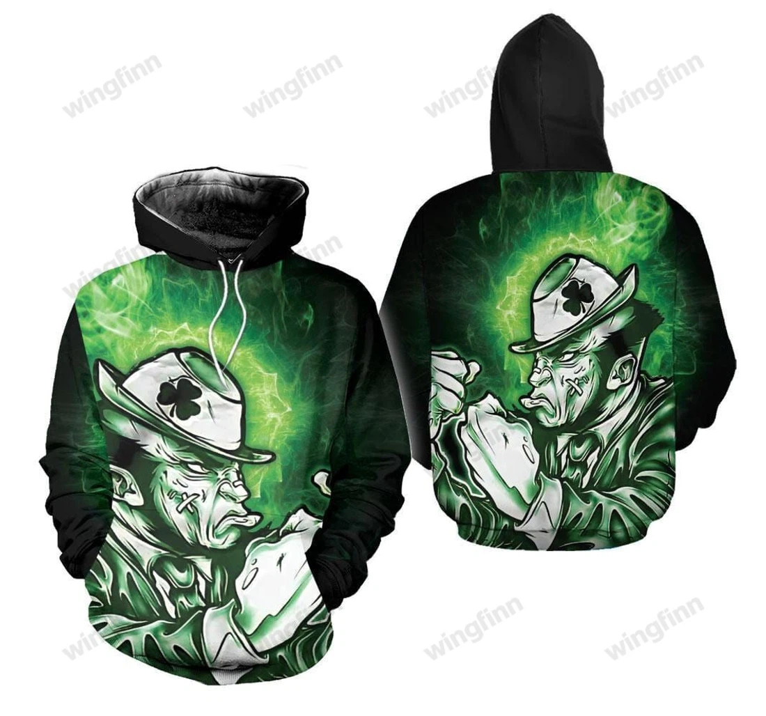 Personalized Irish Man Happy Patrick's Day H - 3D Printed Pullover Hoodie