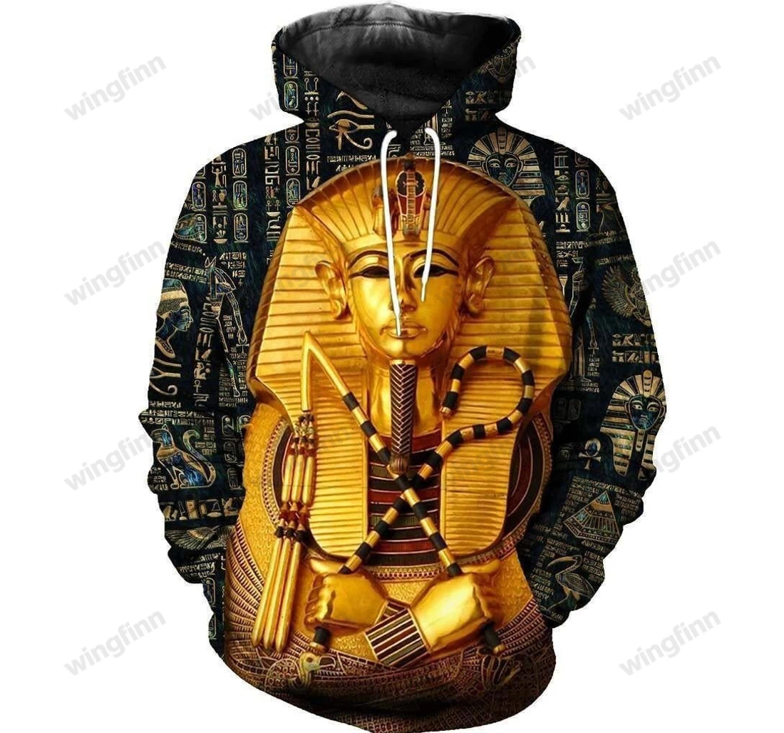 Personalized Egyptian Pharaoh Ancient - 3D Printed Pullover Hoodie