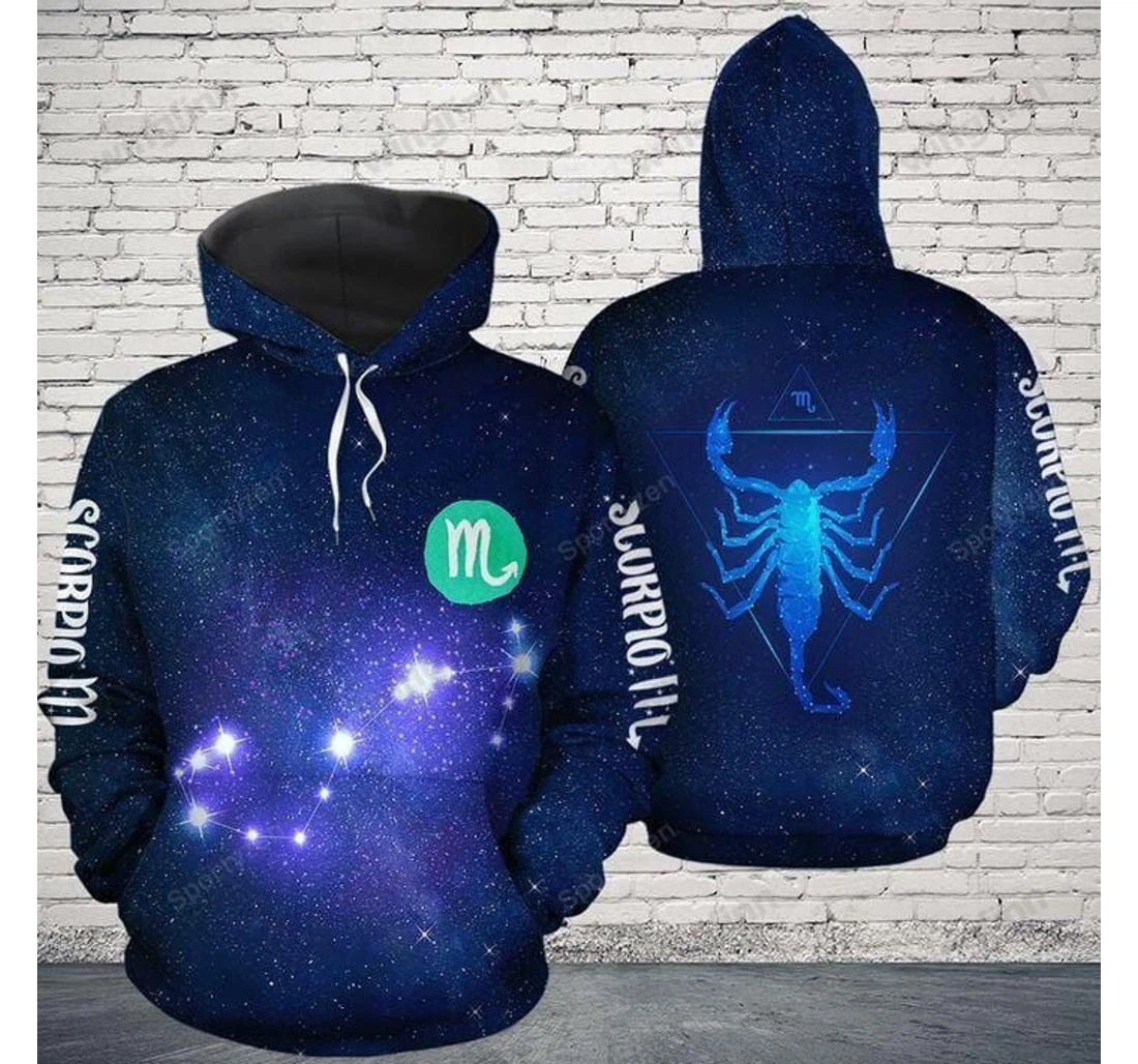 Personalized Amazing Scorpio Zodiac Birthday L - 3D Printed Pullover Hoodie