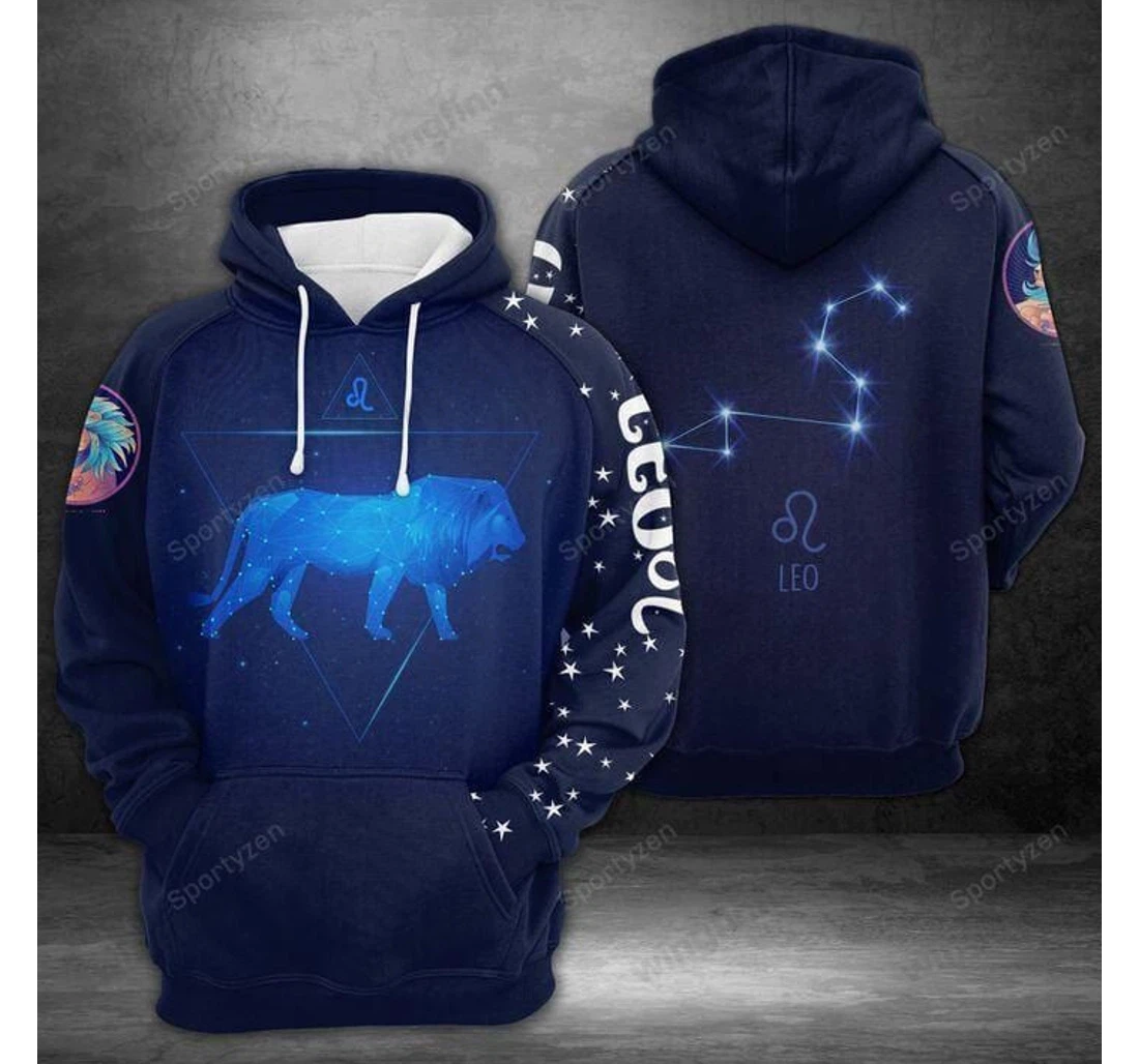 Personalized Leo Amazing Zodiac Birthday Dh - 3D Printed Pullover Hoodie