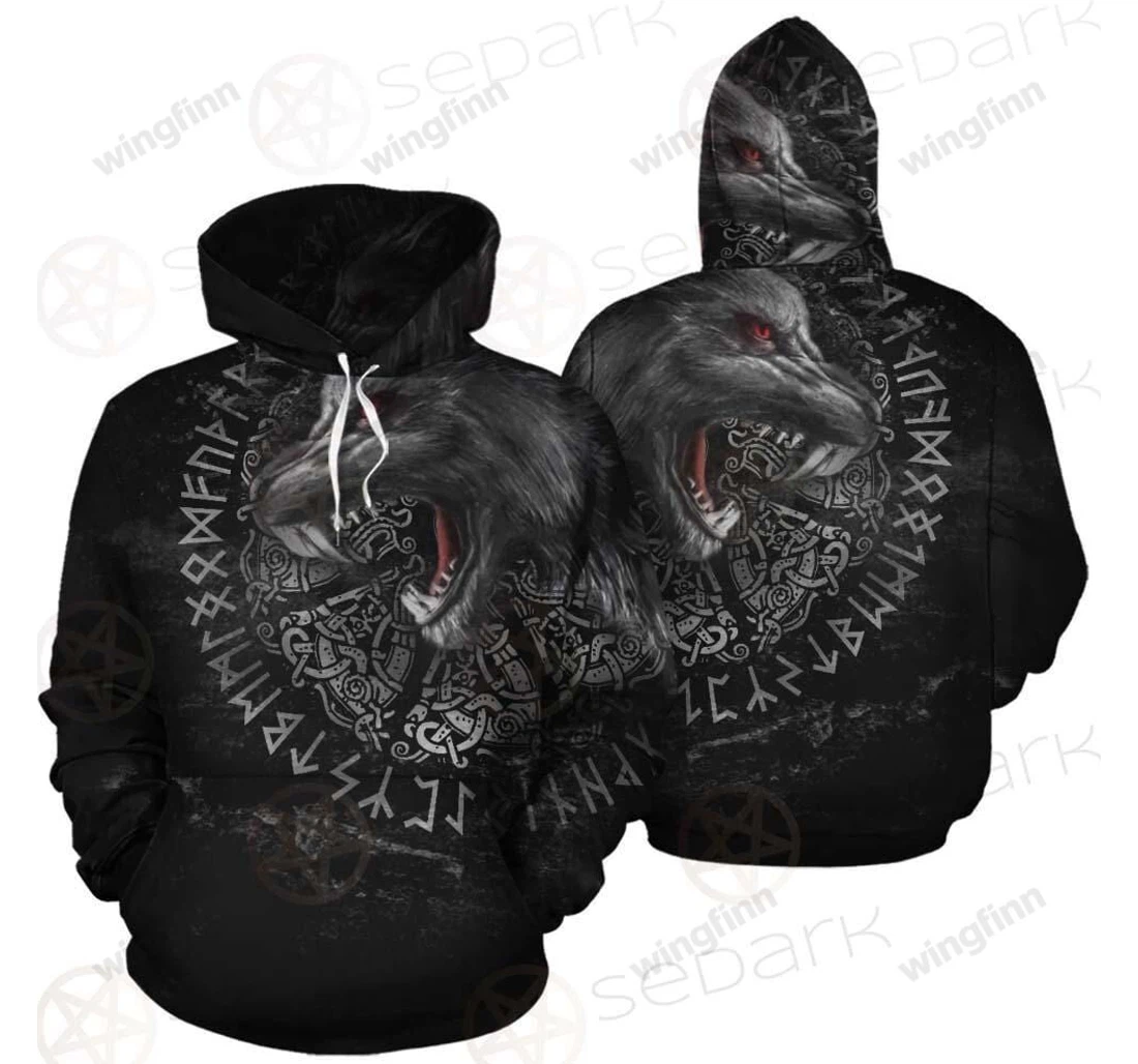 Personalized Tattoo Viking Symbols Sons Of Vikings V - 3D Printed Pullover Hoodie