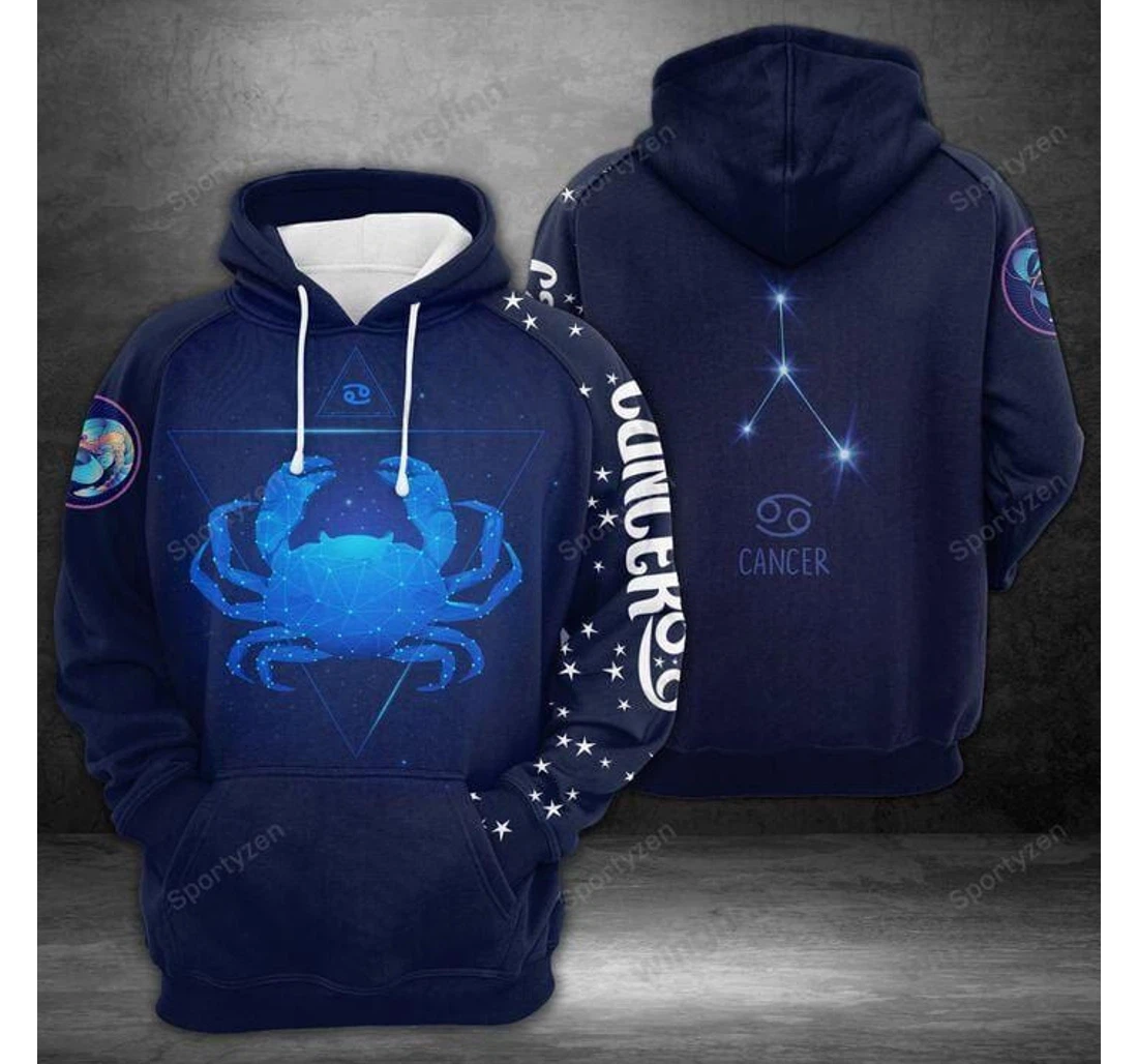 Personalized Cancer Horoscope Zodiac Birthday Dh - 3D Printed Pullover Hoodie