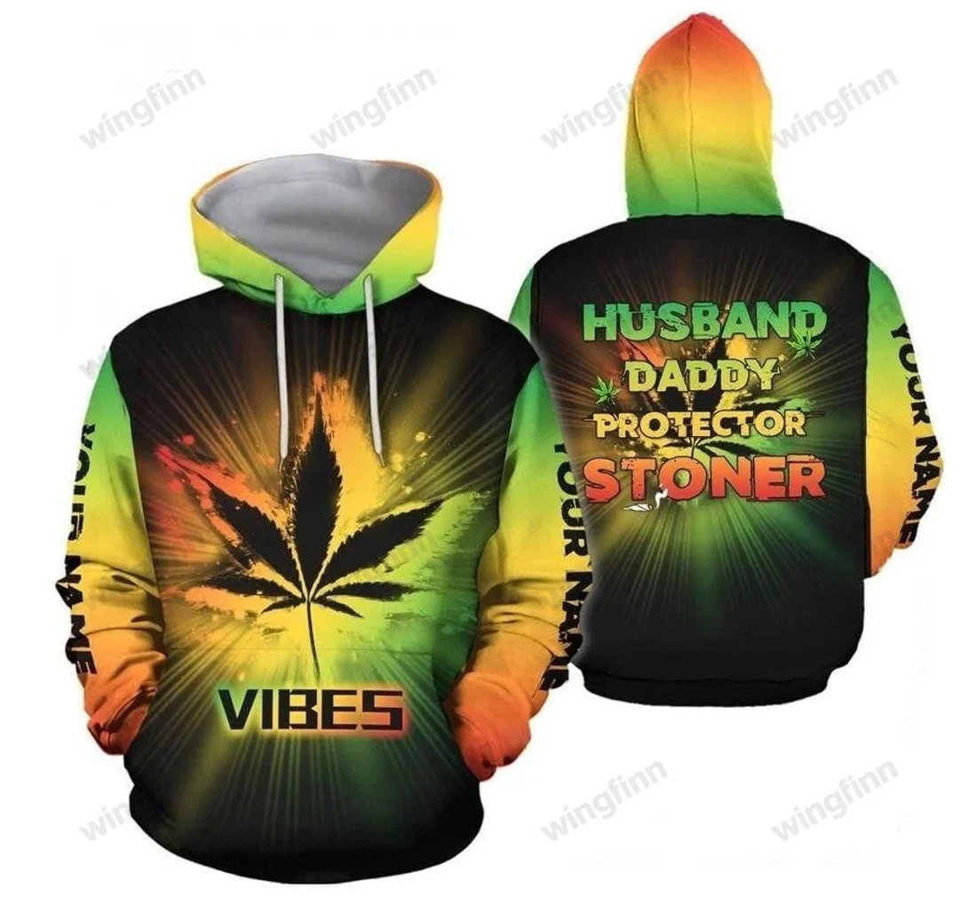 Father's Day Gift Stoner Dad Father's Day Gift H - 3D Printed Pullover Hoodie