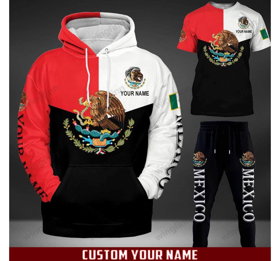 Personalized Mexico - Joggers V - 3D Printed Pullover Hoodie
