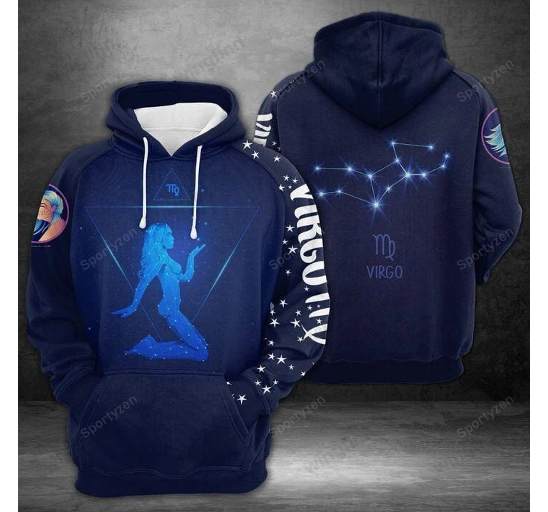 Personalized Amazing Virgo Zodiac Birthday Dh - 3D Printed Pullover Hoodie