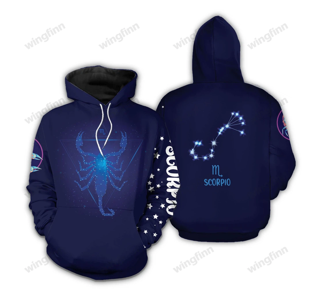 Personalized Amazing Scorpio Zodiac Birthday Dh - 3D Printed Pullover Hoodie