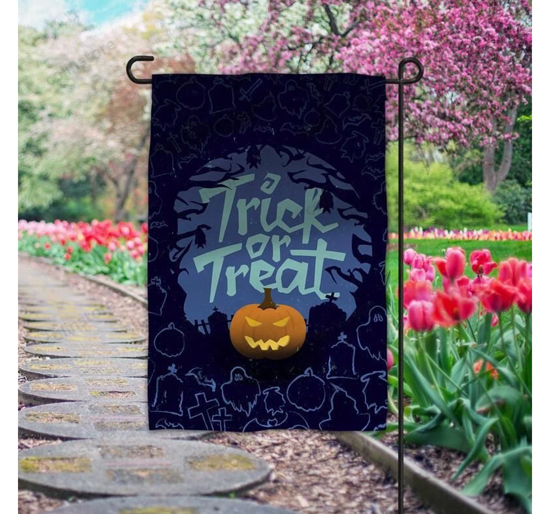 Trick Or Treat Halloween Halloween Fall Fall Halloween Halloween Printed Both-Sides, UV And Fade - Resistant Flag