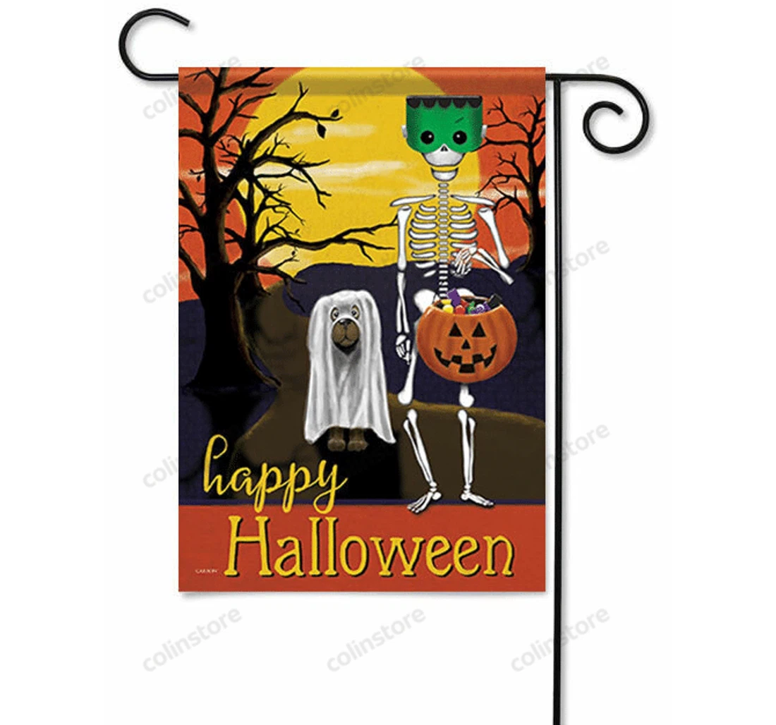 Halloween Fun Gi Family, Halloween, Printed Both-Sides, UV And Fade - Resistant Flag