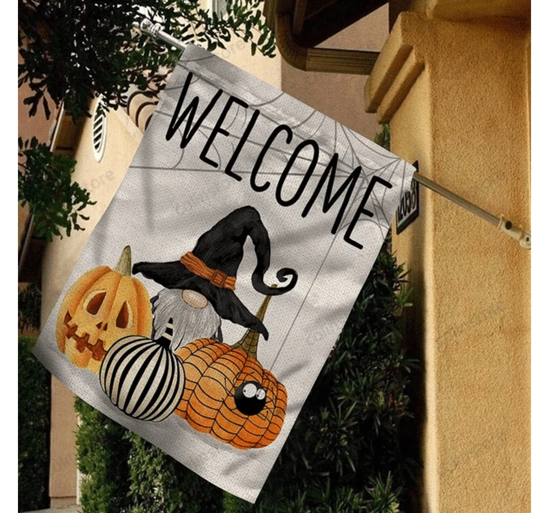 Halloween Gnome Pumpkins Happy Halloween Gi Family, Halloween, Printed Both-Sides, UV And Fade - Resistant Flag