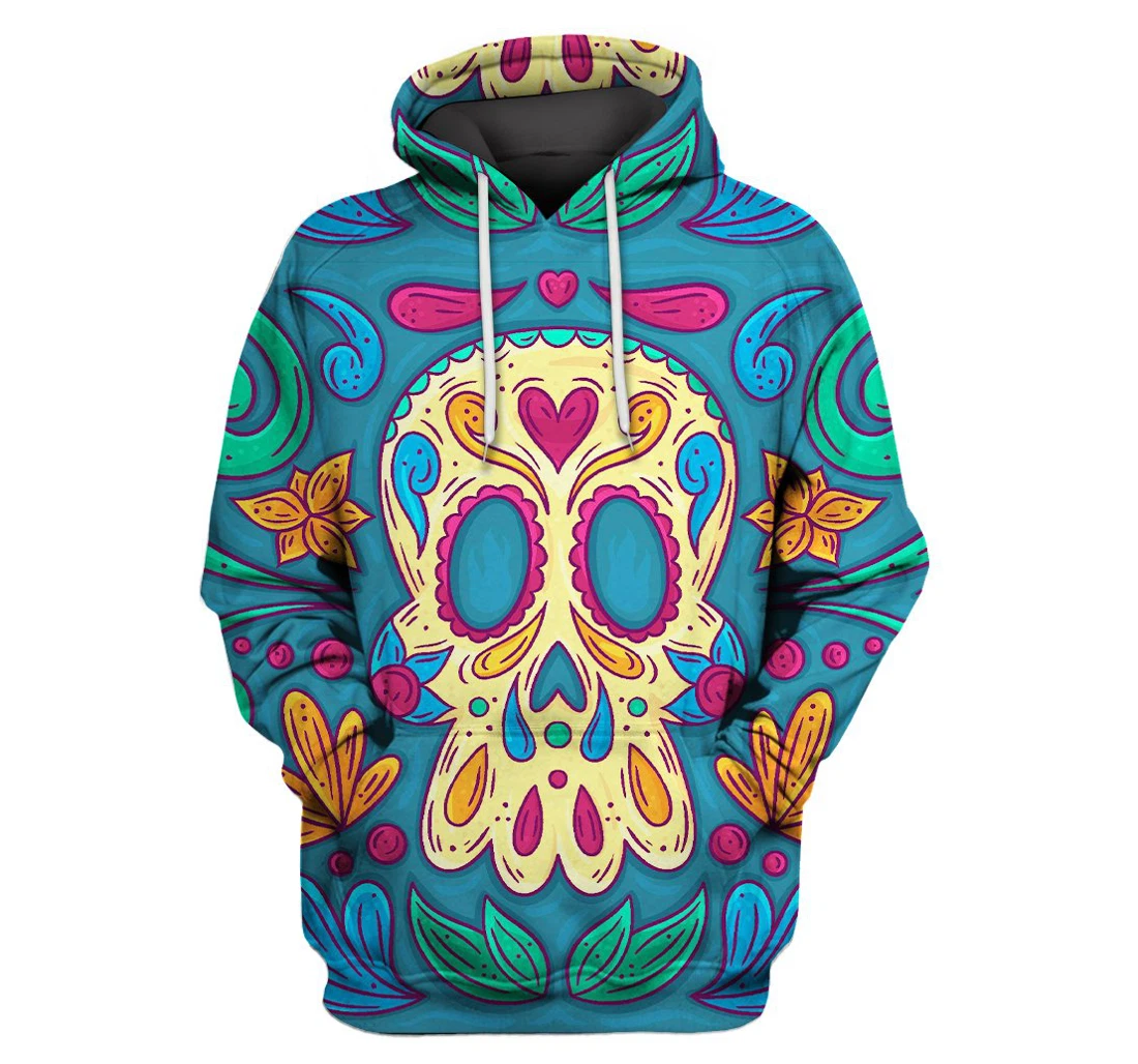 Personalized Skull Starfish Sk-3dh-z8 - 3D Printed Pullover Hoodie