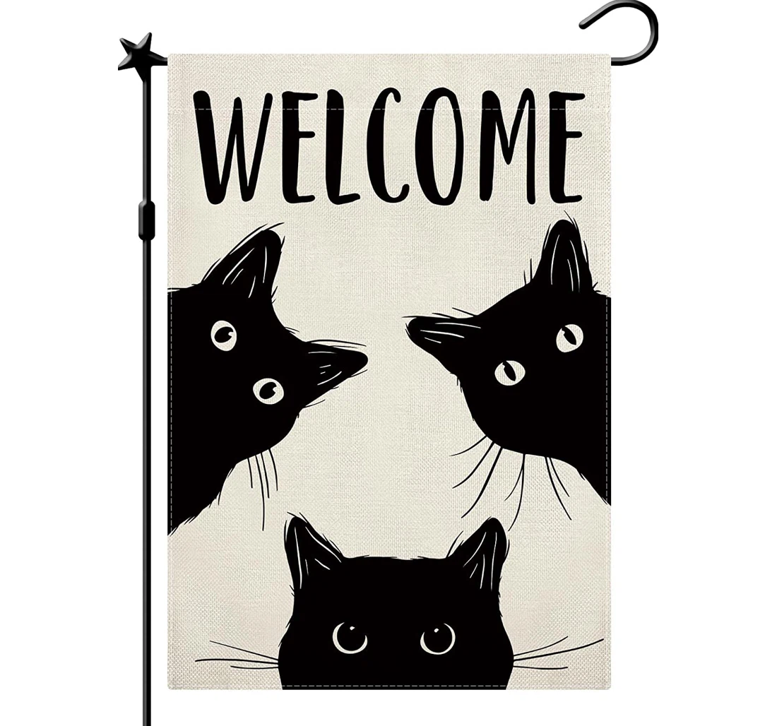 Cat Cat Halloween Halloween Cat Halloween In Printed Both-Sides, UV And Fade - Resistant Flag