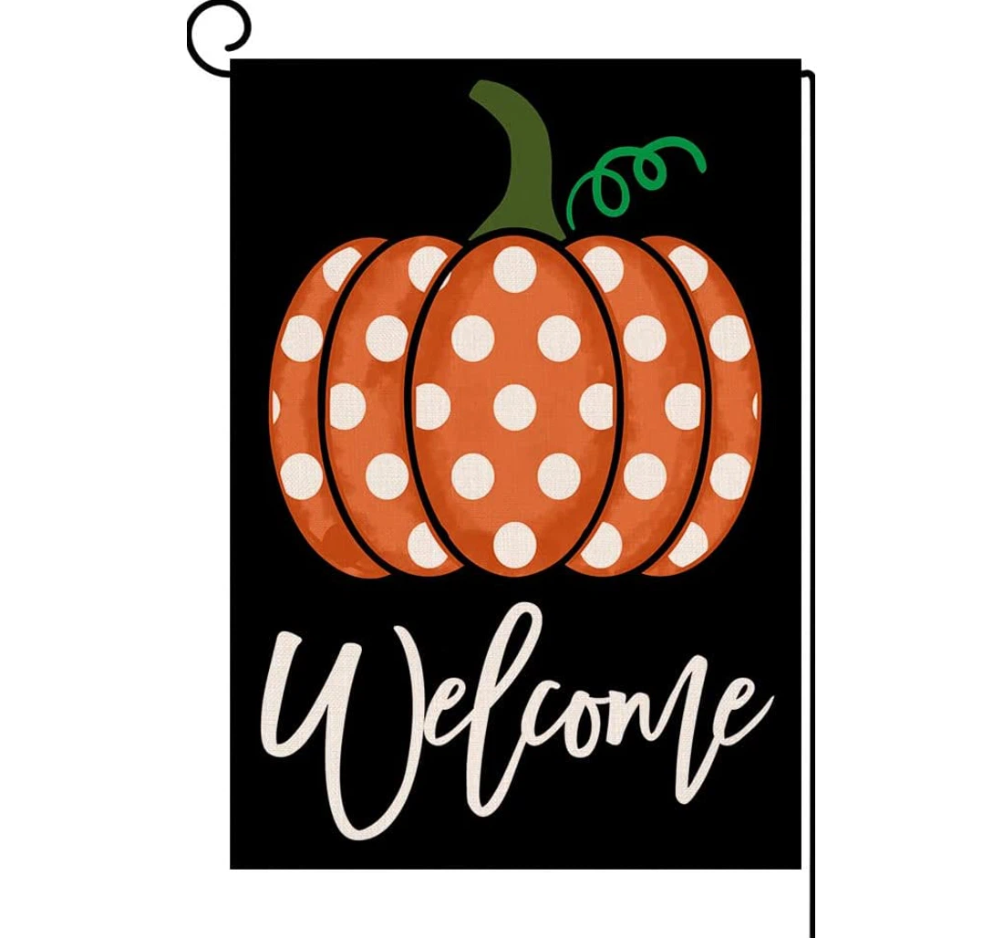 Fall Pumpkin Autumn Halloween Thanksgiving Bw189 Printed Both-Sides, UV And Fade - Resistant Flag