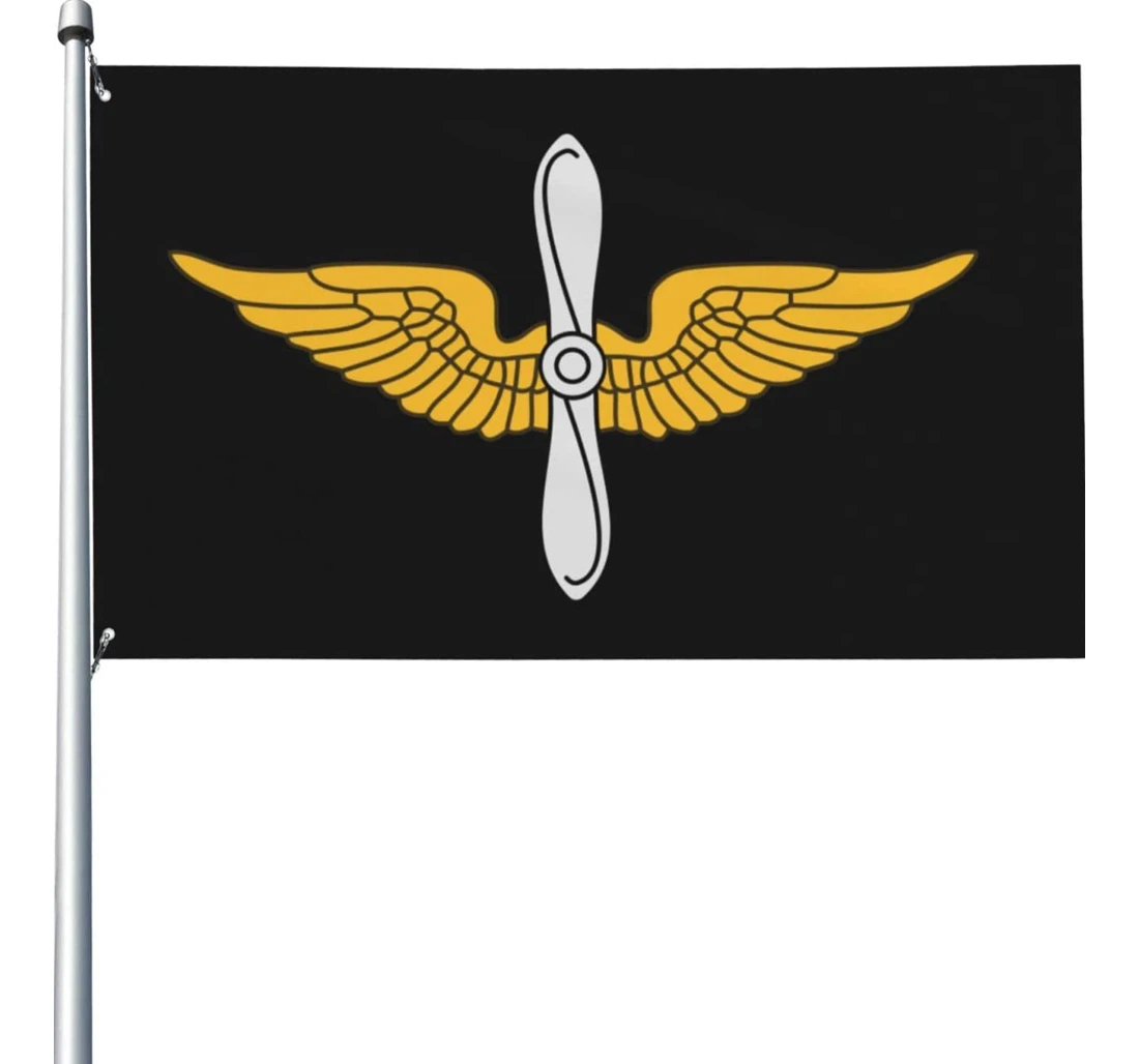 Us Army Aviation Branch Indooroutdoor And Usa Printed Both-Sides, UV And Fade - Resistant Flag