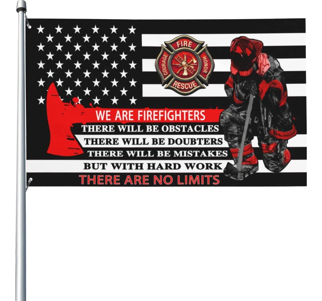 Firefighter We Are Firefighters Foot Best Military Is Not Damaged Printed Both-Sides, UV And Fade - Resistant Flag