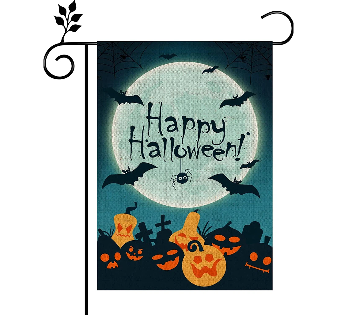 Happy Halloween Quality Trick Or Treat Halloween & Halloween Printed Both-Sides, UV And Fade - Resistant Flag