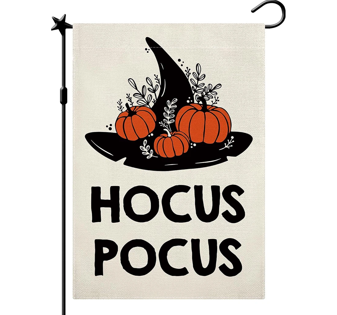 Halloween Hocus Pocus Halloween Halloween Pumpkin Halloween Halloween Rustic Farmhous In Printed Both-Sides, UV And Fade - Resistant Flag