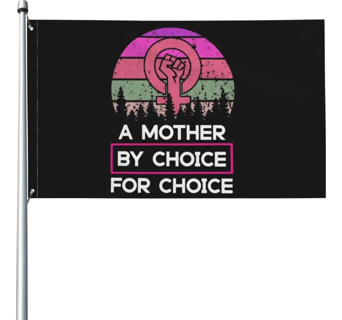 Mind Your Own Uterus Women's Rights Pro Woman Pro Choice My Body My Choice Printed Both-Sides, UV And Fade - Resistant Flag