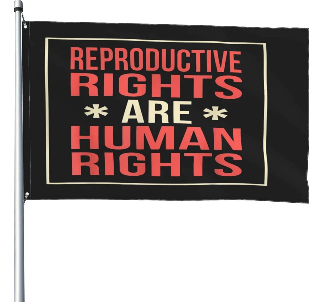 Feminist Women's Rights Are Human Rights No Country Old Men ,women's Rights Uterus , Reproductive Rights, Women's March , ,feminism Printed Both-Sides, UV And Fade - Resistant Flag
