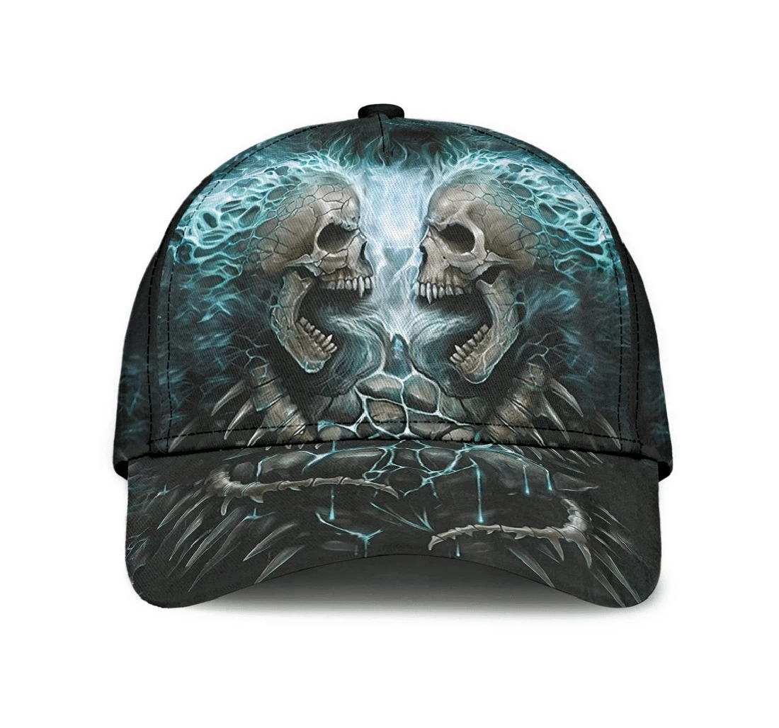 Personalized Cool Power Of Water Skull Hat Unisex Snapback, Classic Baseball Cap