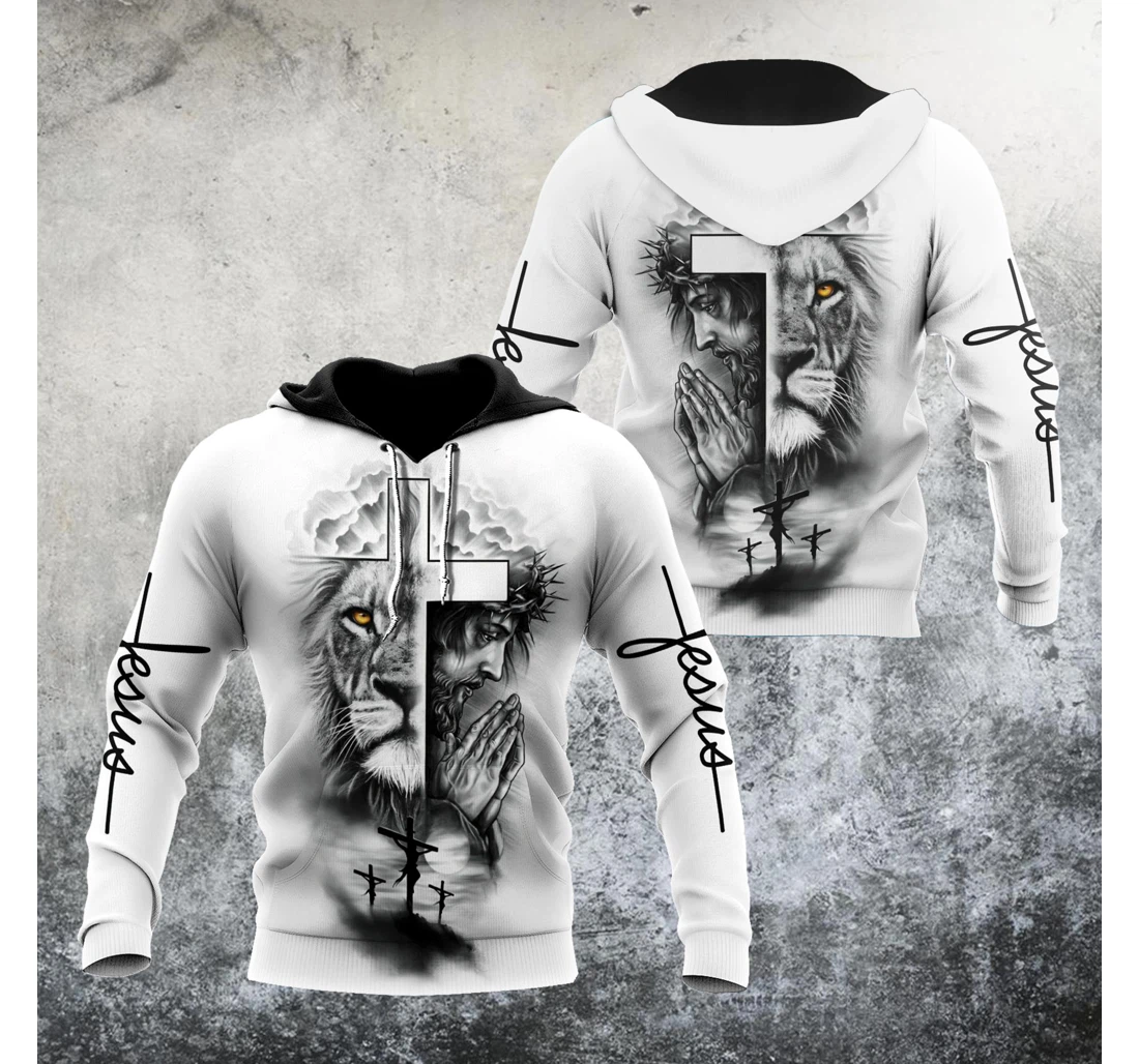 Personalized Jesus Easter - 3D Printed Pullover Hoodie