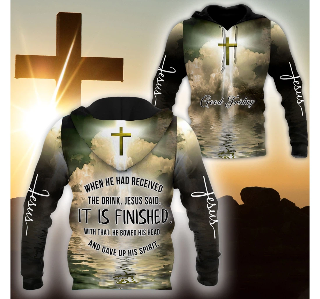 Personalized Easter Day Christian Jesus - 3D Printed Pullover Hoodie