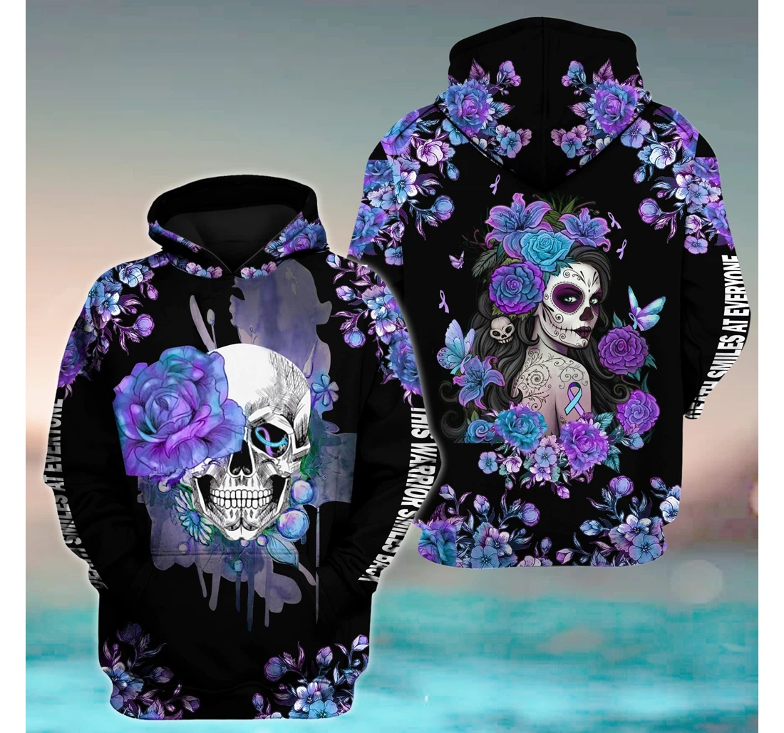 Personalized Sugar Girl Suicide Prevention Awareness Suicide Prevention - 3D Printed Pullover Hoodie